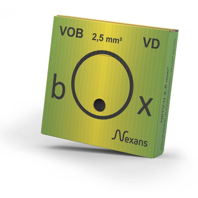 Nexans H07V-U profieldraad voor installatie - 10533333 [100 Meter] - E2Q67