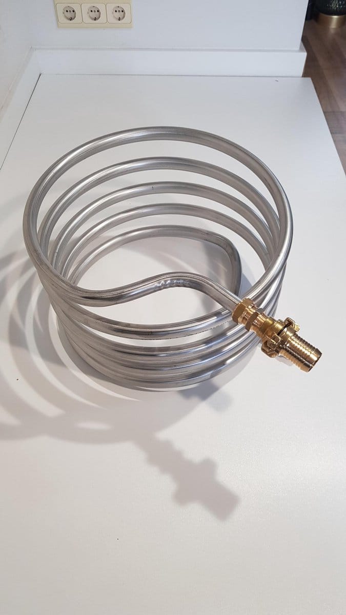 houtgestooktezwembadverwarming.nl Zwembad warmtewisselaar RVS 316 - 22 mm 6 meter