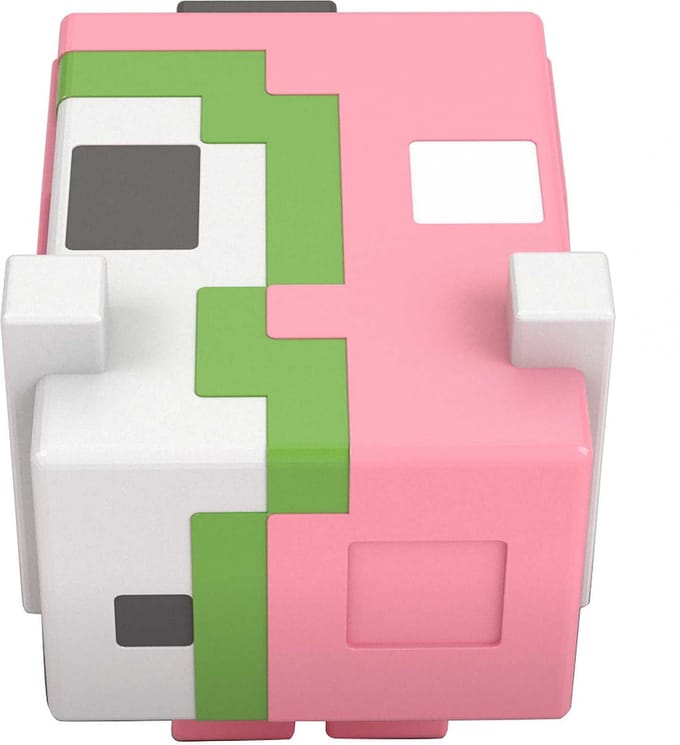 Minecraft Mob Heads Minis - Speelfiguur - Roze met groen
