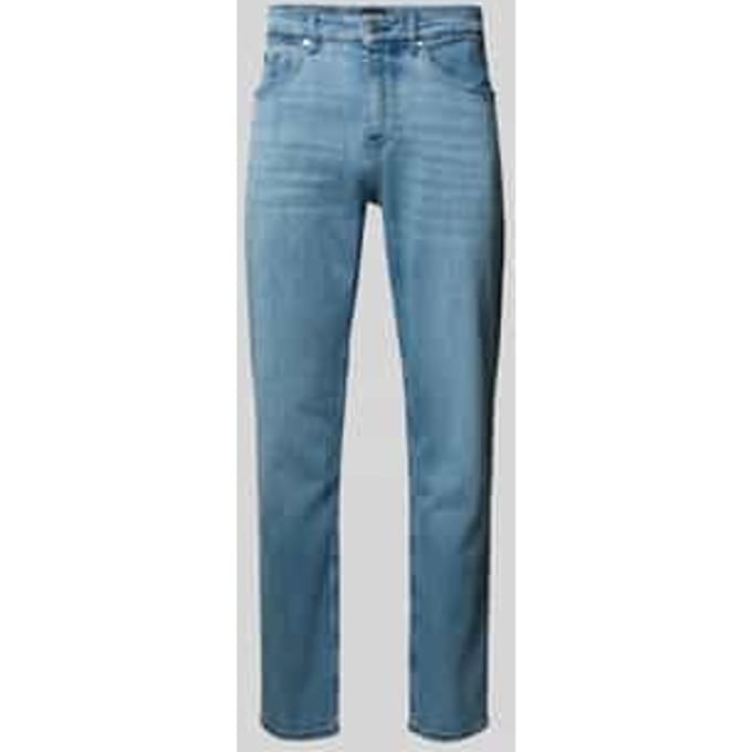 straight fit jeans van katoenmix model 'MAINE'