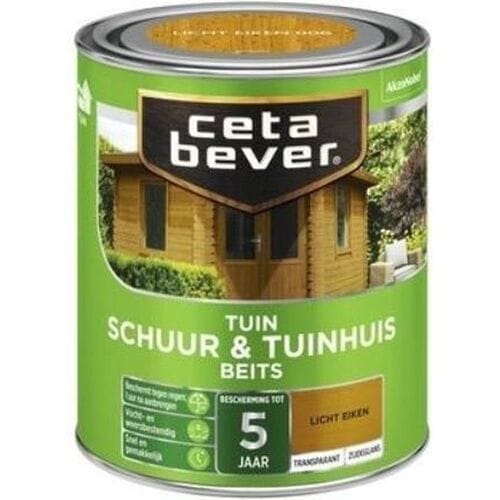 Cetabever - Tuinbeits Schuur & Tuinhuis Transparant - Licht Eiken - 750 Ml
