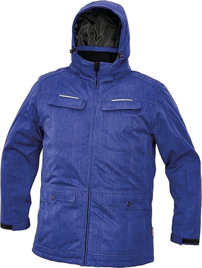 Heren winterjas Olza korenblauw L