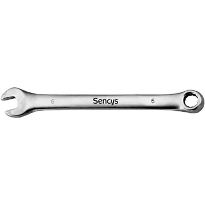 Sencys Ringsteeksleutel Chroom 6mm