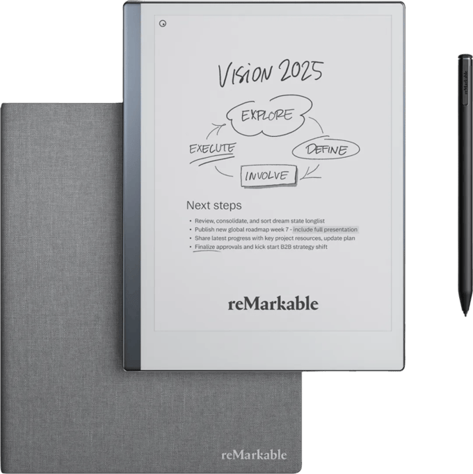 reMarkable 2 met Book Case Grijs