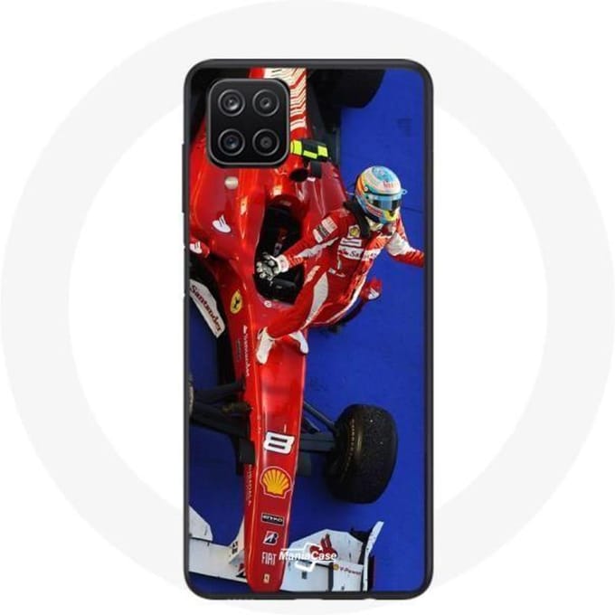 Coque - Formule 1 - Samsung Galaxy A12 - Rouge - Fernando Alonso - Souple rouge