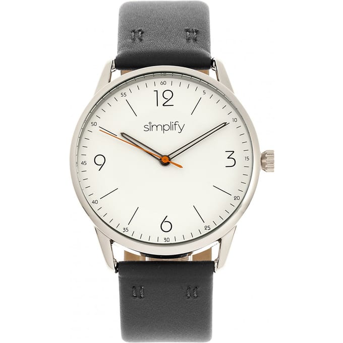 Vereenvoudig het 6300 horloge met leren band