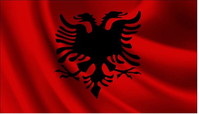 New Age Devi - Albanese vlag - Grote 150x90cm vlag - Albanië