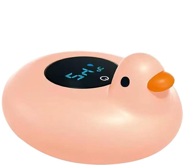 Badthermometer Dier - Watertemperatuur meter - Veilig baden - Ideale temperatuur indicatie - 12 cm - Eendenroze