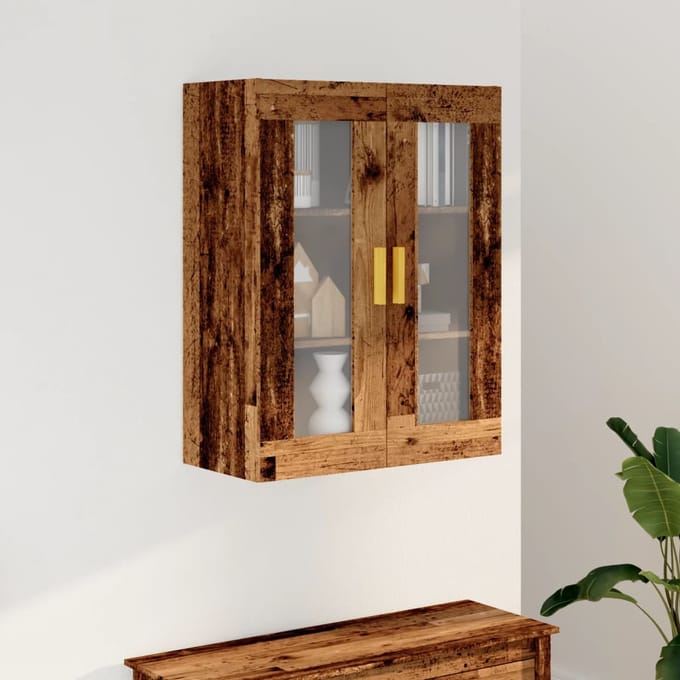 vidaXL - Hangkast - 69,5x34x90 - cm - oud - houtkleurig