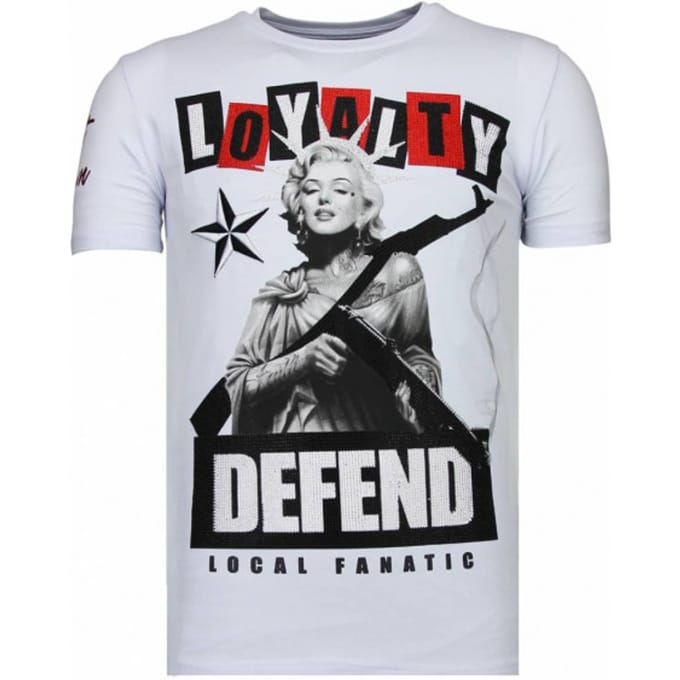 Local Fanatic Loyalty marilyn rhinestone t-shirt