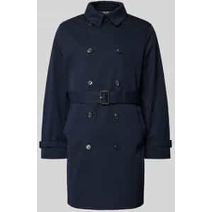 Trenchcoat van katoenmix