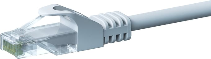 Danicom UTP CAT5e patchkabel - 20 meter wit - 100% koper - netwerkkabel - internetkabel - UTP kabel - RJ45 - 1000 mbit/s
