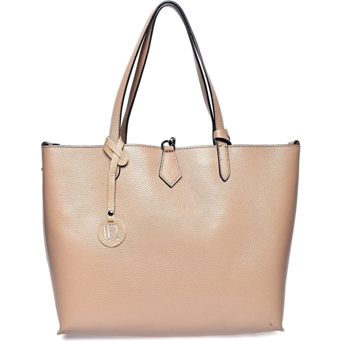 Isabella Rhea Beige Rundleer Tas