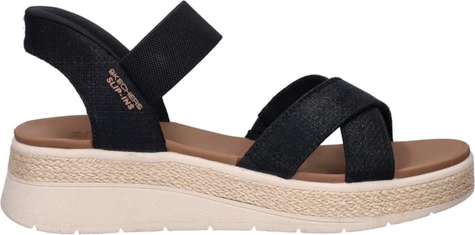 Bobs Hands Free Slip-Ins Bobs Sun-Ray dames sandaal - Zwart - Maat 36