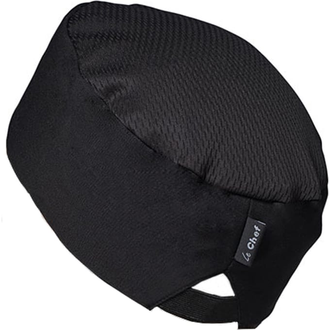 Le Chef Staycool koksmuts (Zwart)
