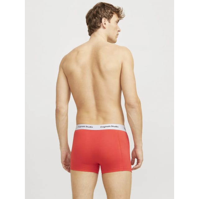 Jack & Jones Heren boxershorts trunks jacvesterbro 5-pack rood/blauw/zwart