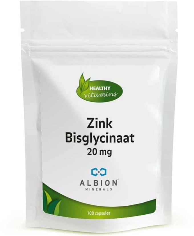 Zink Bisglycinaat | 100 capsules | 20 mg | ALBION Minerals®