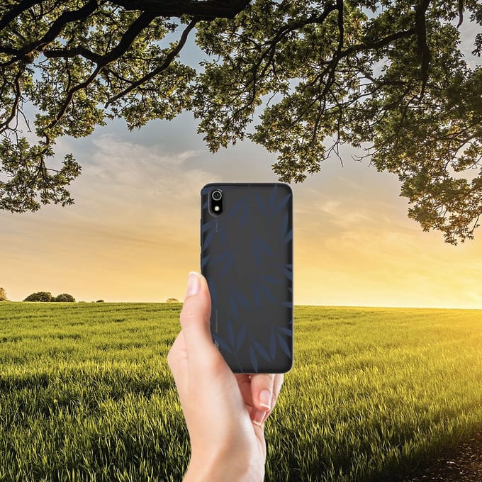 Xiaomi Redmi 7A TPU Case Leaves Blue