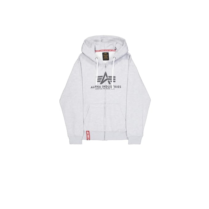 Hooded sweatshirt met rits Alpha Industries Basic