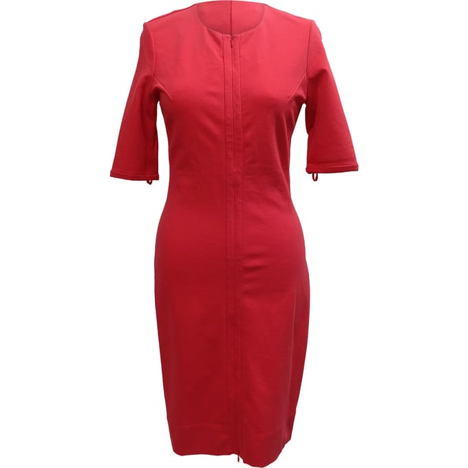 Diane Von Furstenberg Saturn-jurk in rode viscose.