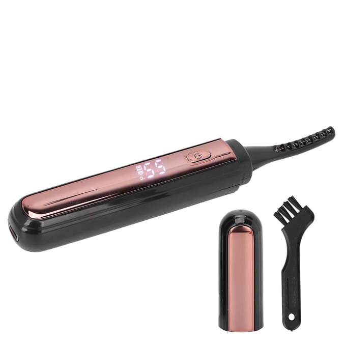 Elektrische Wimperkruller USB Oplaadbaar 4 Niveaus Temperatuur Verwarmde Wimperpermanent met LCD Display voor wit