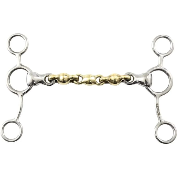 Pelham paard messing met waterford mondstuk Premier Equine