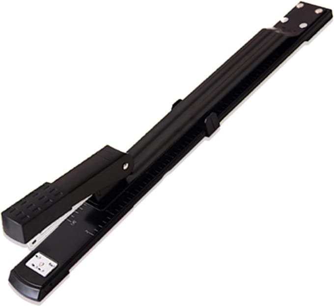 Nietmachine - Verlengnietmachine - Papier Verwerken - Metalen Constructie - 39 cm Armlengte - Zwart