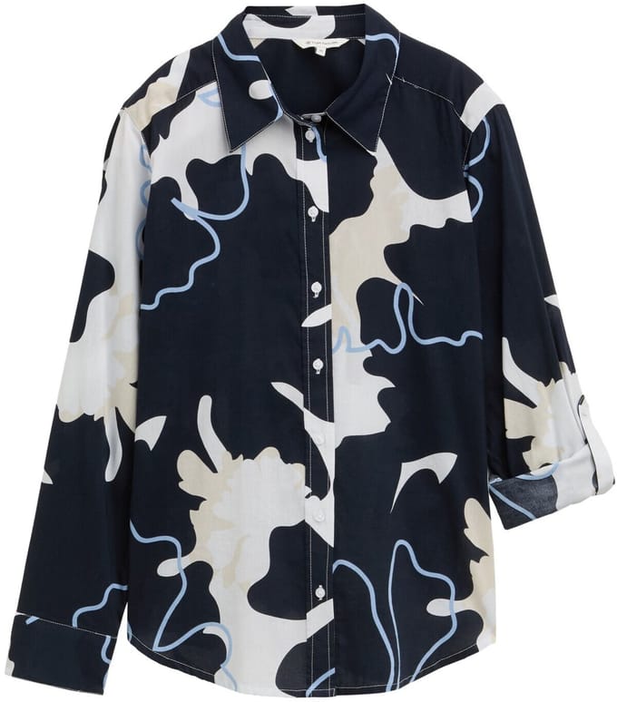 Tom Tailor - Blouse met patroon - Maat 36 - big floral shapes design
