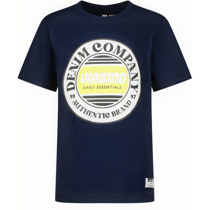 Vingino Hefso Dark Blue Maat: 2 | T-Shirts Outlet | Unisex | Blauw