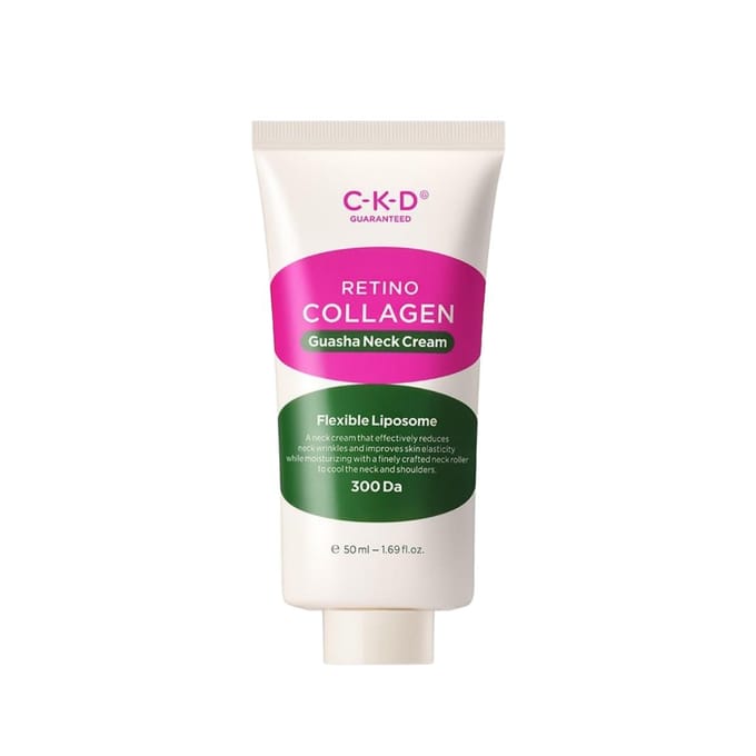 CKD Crème pour le cou Retino Collagen Petite Molécule 300 Guasha Recharge Raffermissante Élasticité 50ml