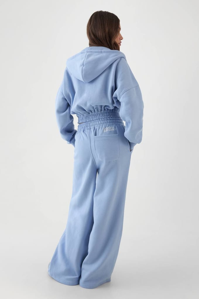 Dames Dsgn Studio Trechterhals Trainingspak Met Ritssluiting En Capuchon | Light Blue | Maat: XS