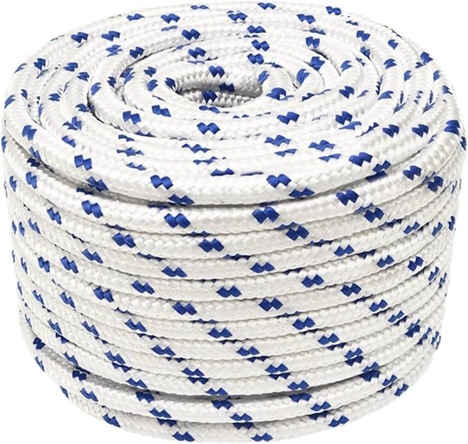 Boottouw - Vastzetkoord - Watersport & Kamperen - Weerbestendig Polypropyleen - 12mm x 25m - Wit