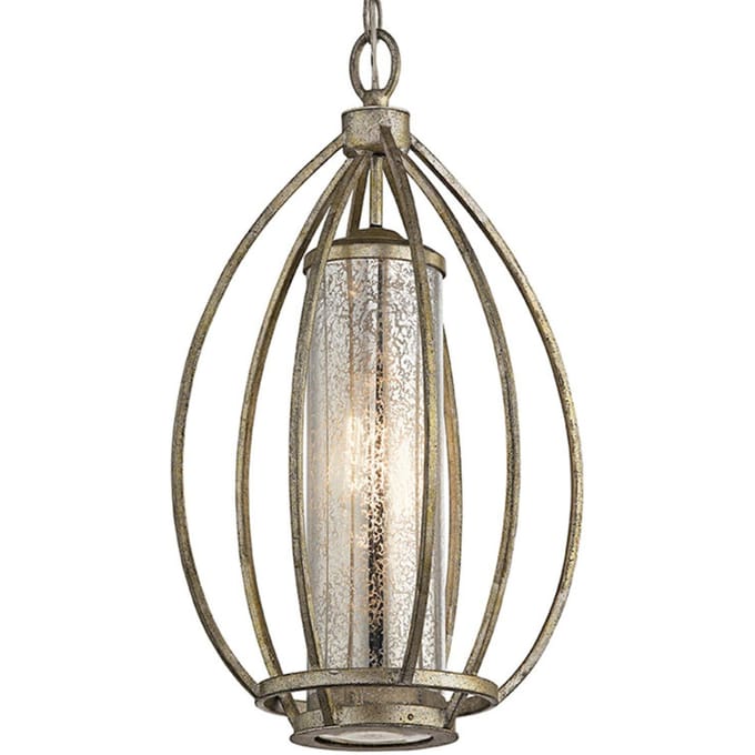 Kichler LED Hanglamp Rosalie | 1X E27 Max 60W | Dimbaar | Sterling Gold