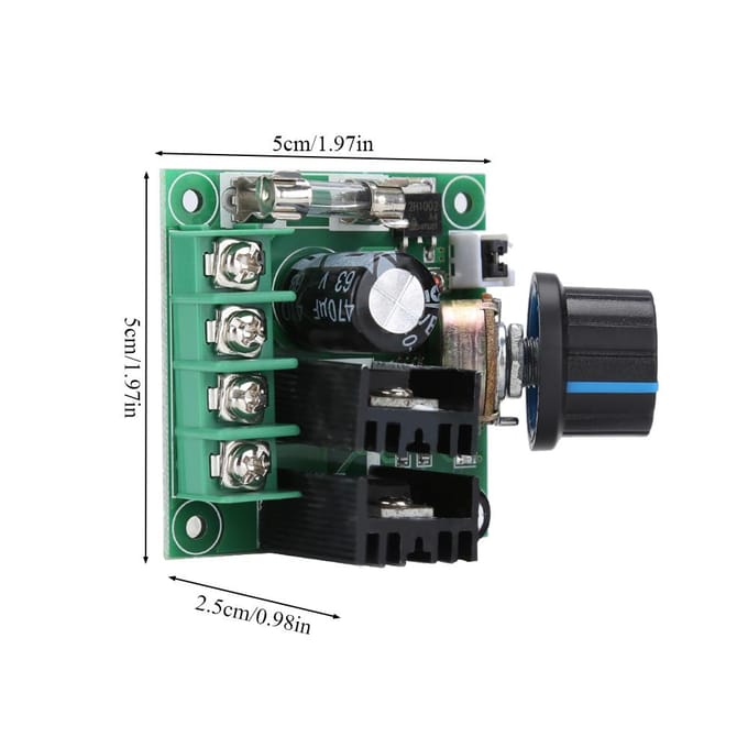 Gouverneur de moteur CC PWM 9V50V 10A Contrôleur de vitesse variable en continu haute puissance