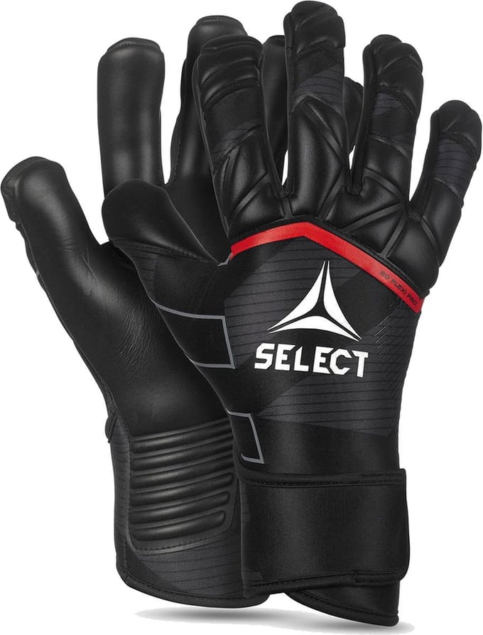 Select 90 Flexi Pro V24 Keepershandschoenen - Zwart / Rood | Maat: 10,5