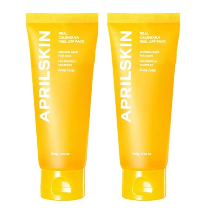 APRILSKIN Real Calendula Peel-Off Masker Dubbele Set (100g + 100g) yellow