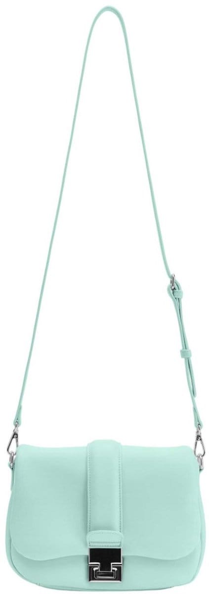 SEIDENFELT MANUFAKTUR Schoudertas Evje Crossbag Aqua Green Mintgroen