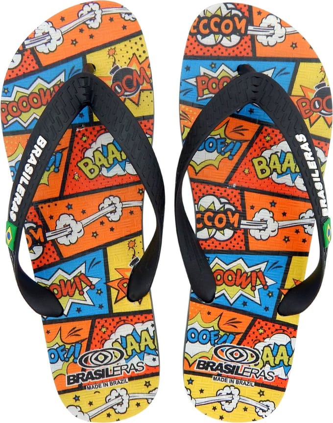 Brasileras Slippers Heren- Zwart zwart- 39/40