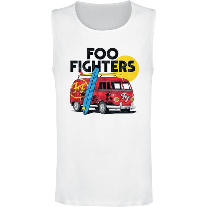 Foo Fighters Tanktop - Van - M tot 3XL - voor Mannen - wit