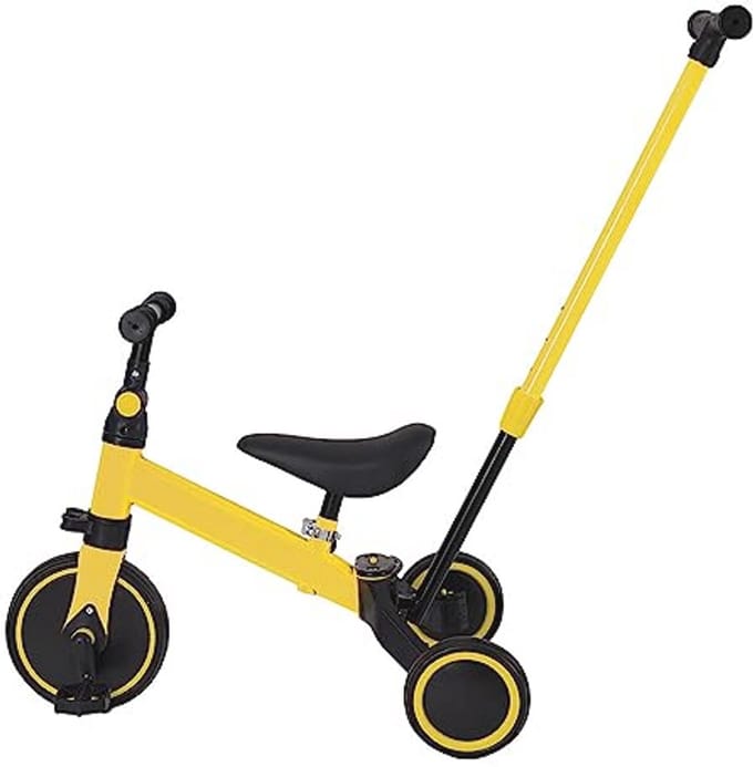 3-in-1 driewieler voor peuters met duwstang - ideaal voor 1-5 jaar