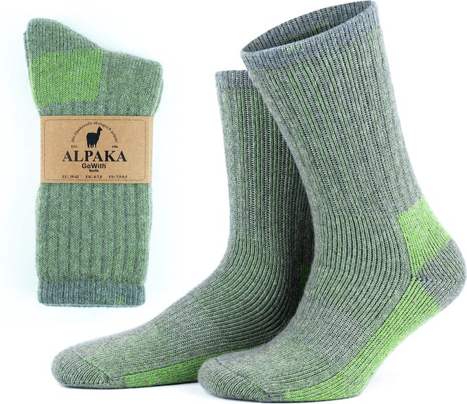 GoWith Diabetes Alpaca Wollen Sokken-2 paar-Thermosokken-Maat 43-46
