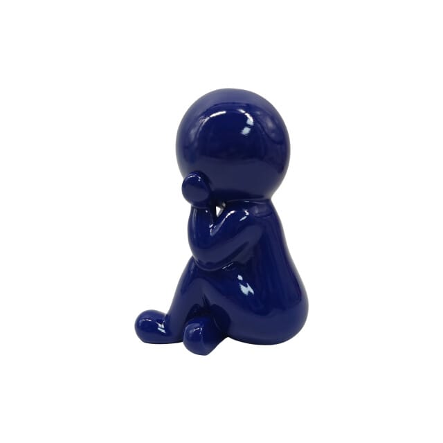 Present Time - Beeld Amigo Dreaming Medium - Blauw - 14,8x11,2x20 cm