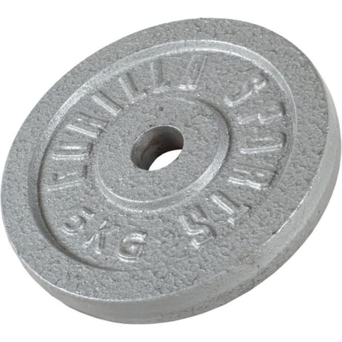 Gorilla Sports Gewichtsschijf - Halterschijf - Gietijzer - 30 mm - 5 kg