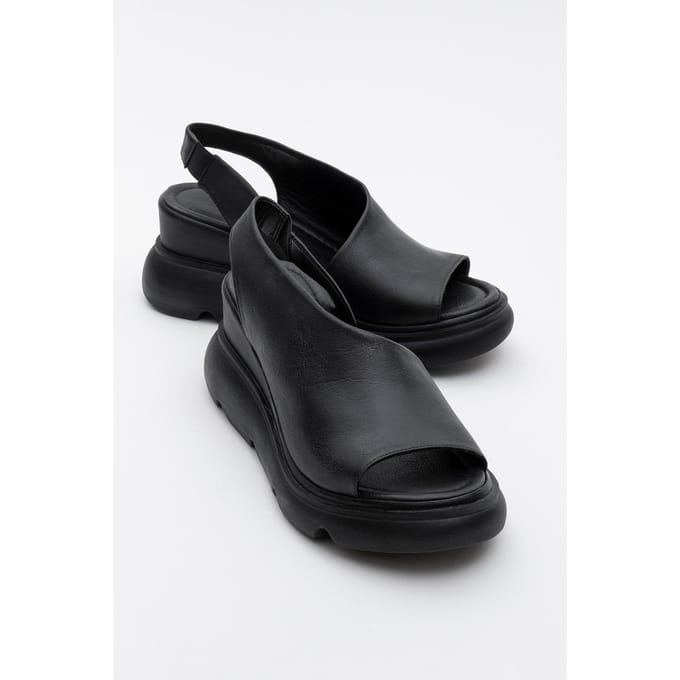 Agusto Leren Plateau Sandaal (Dames)