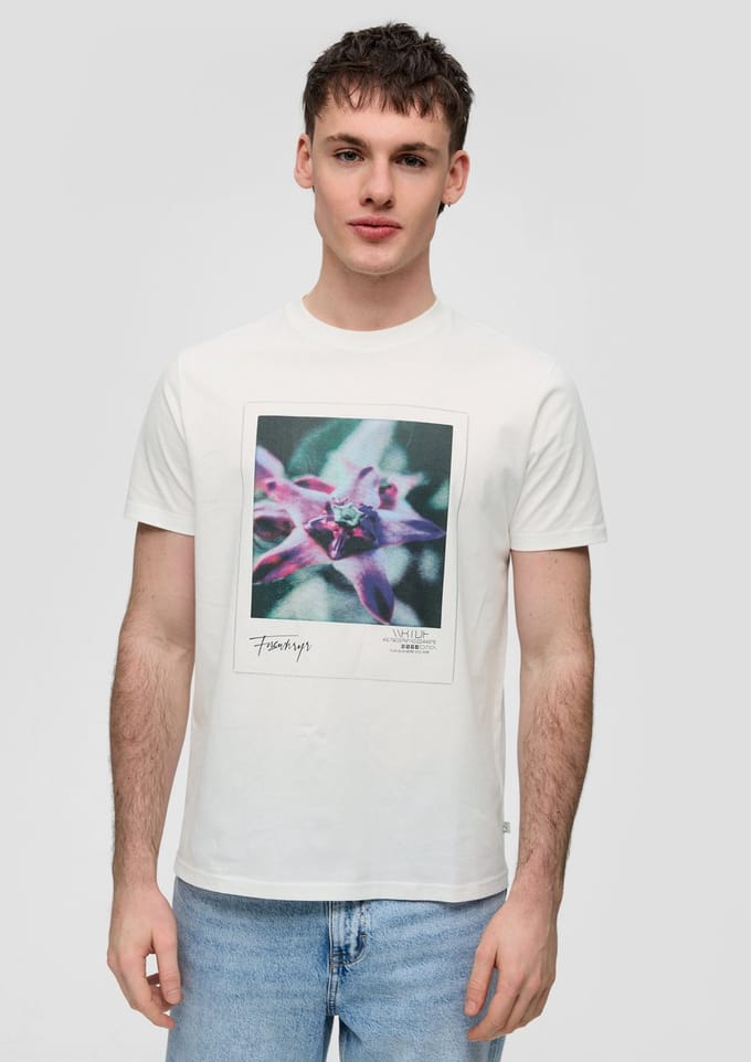 Qs Men-T-shirt--01D0 White-Maat M