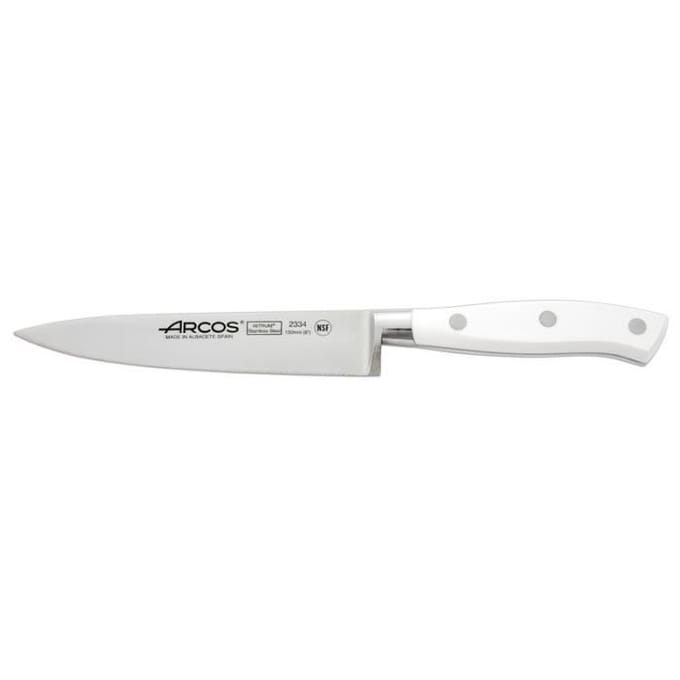 Gesmeed koksmes 15cm Riviera White Arcos - Roestvrij staal - Snijden wit