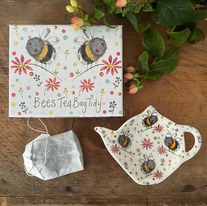 Alex Clark Tea Bag Bees ~ Theezakje schotel Bijen