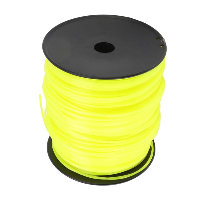 3mm Trimmerdraad Vierkant Trimmerdraad Grasmaaier Draadkoord voor Husqvarna Geel 270m/295.28yd