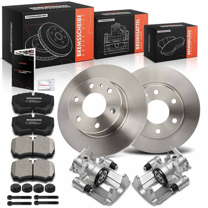 Frankberg 2x Remklauw+2x Remmen+4x Remblokken Achter voor Iveco
