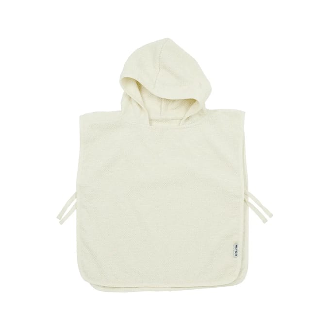 Meyco Baby Popcorn badponcho - natural - 1-3 jaar